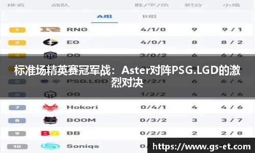 标准场精英赛冠军战：Aster对阵PSG.LGD的激烈对决