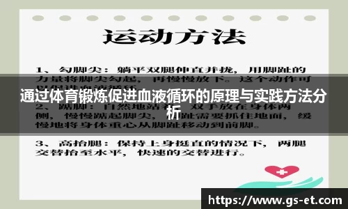 通过体育锻炼促进血液循环的原理与实践方法分析